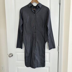 Matthildur Tunic Top Striped Black White Lagenlook